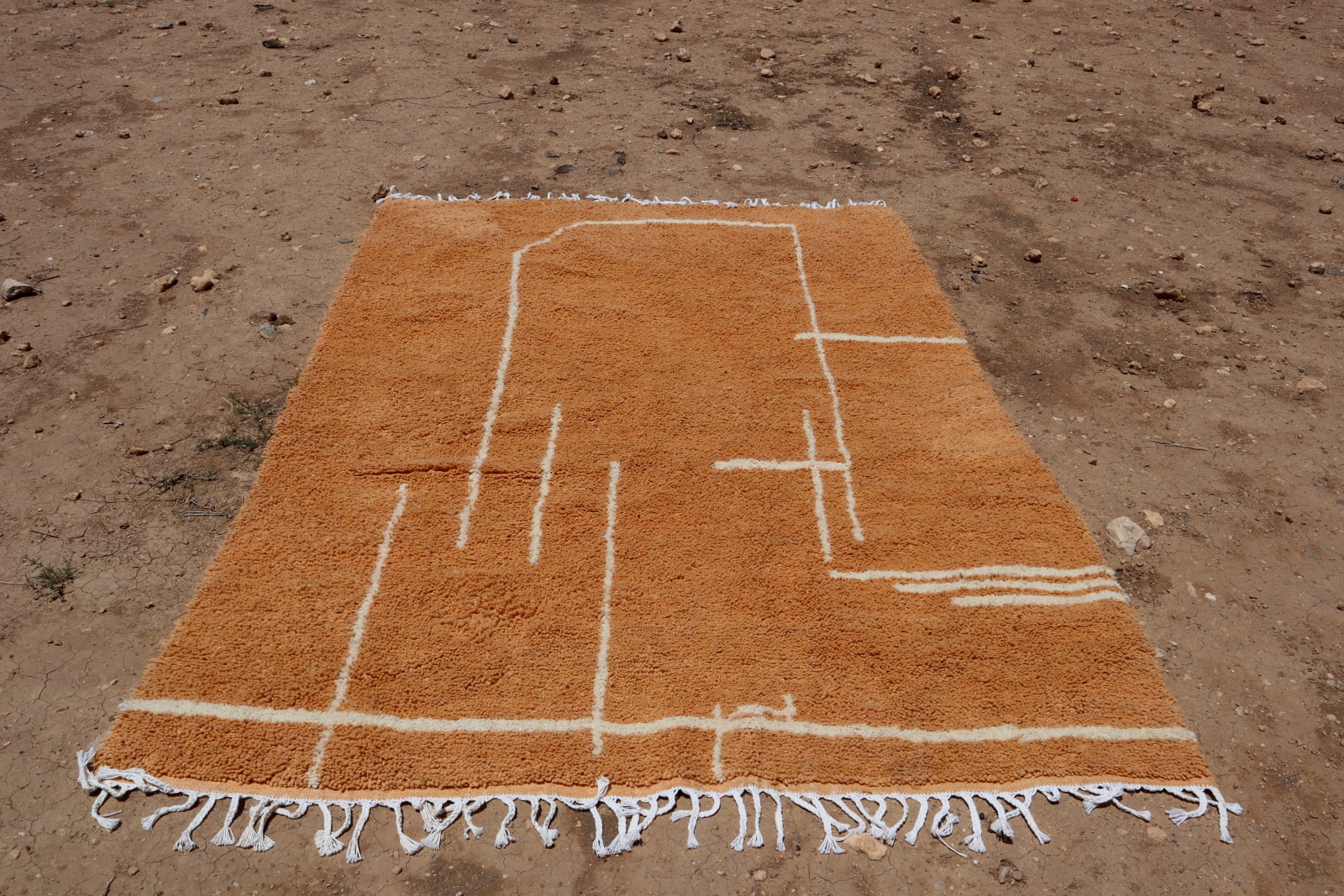  Rug   and  Orange, White Morocco