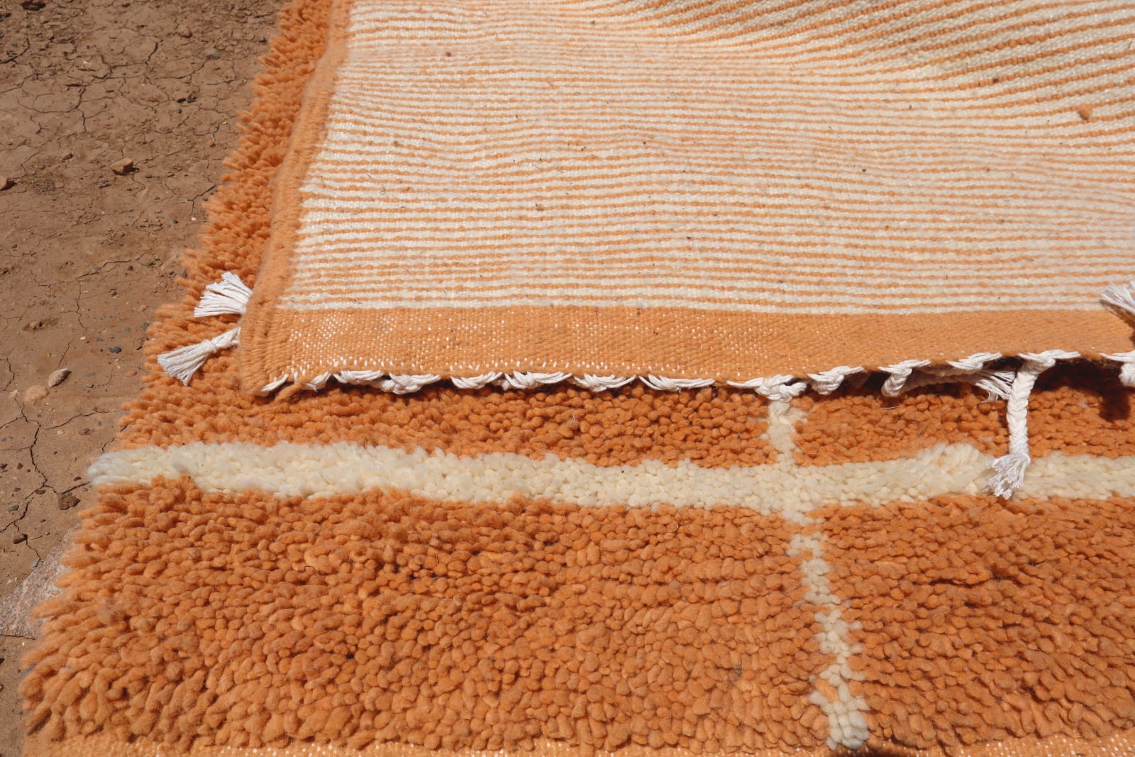  Rug   and  Orange, White Morocco
