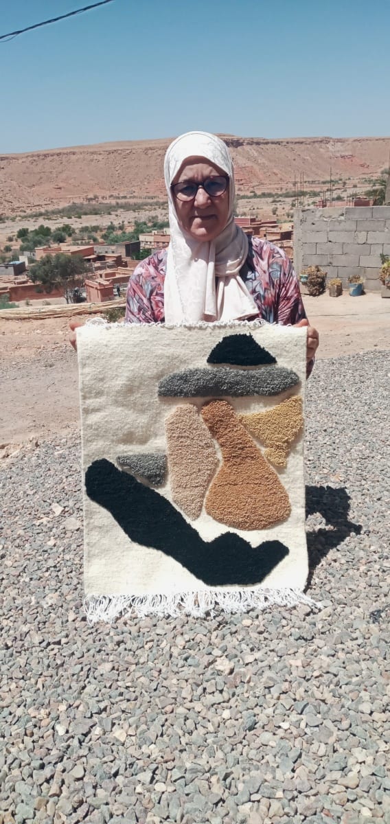 Flatweave and Pileknot rug