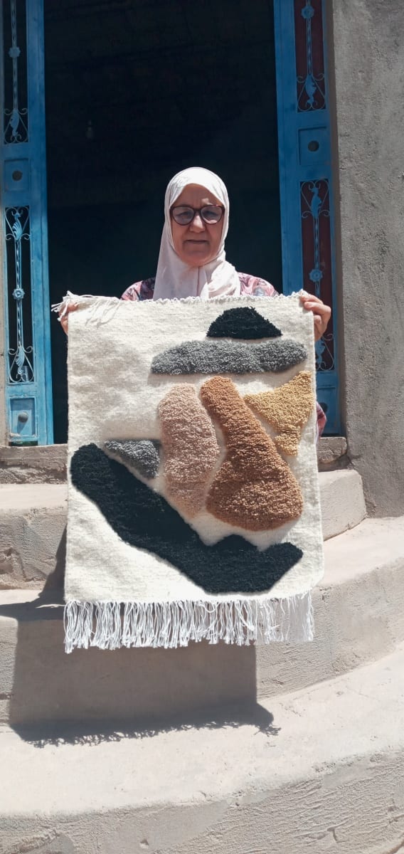 Flatweave and Pileknot rug