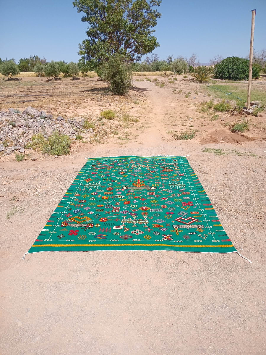 Handmade Moroccan Flatweave Rug