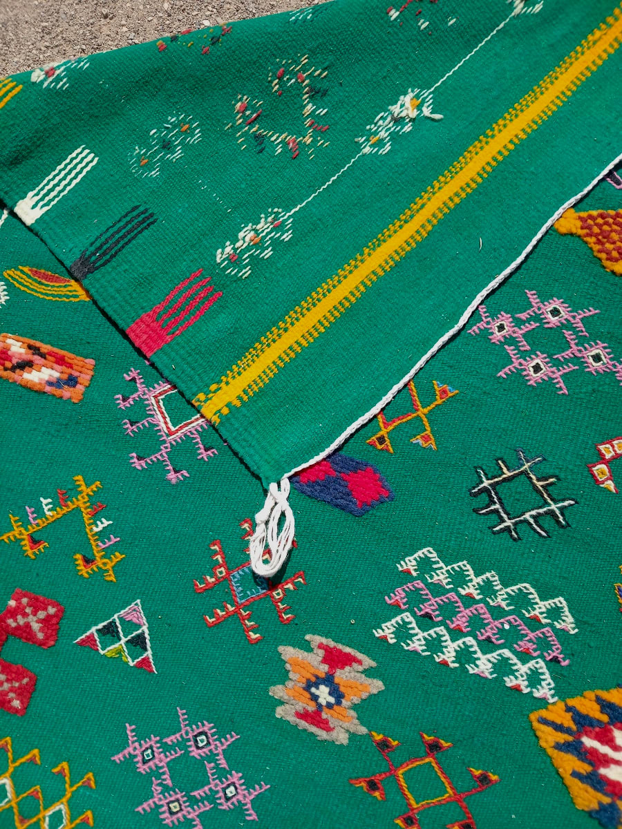 Handmade Moroccan Flatweave Rug