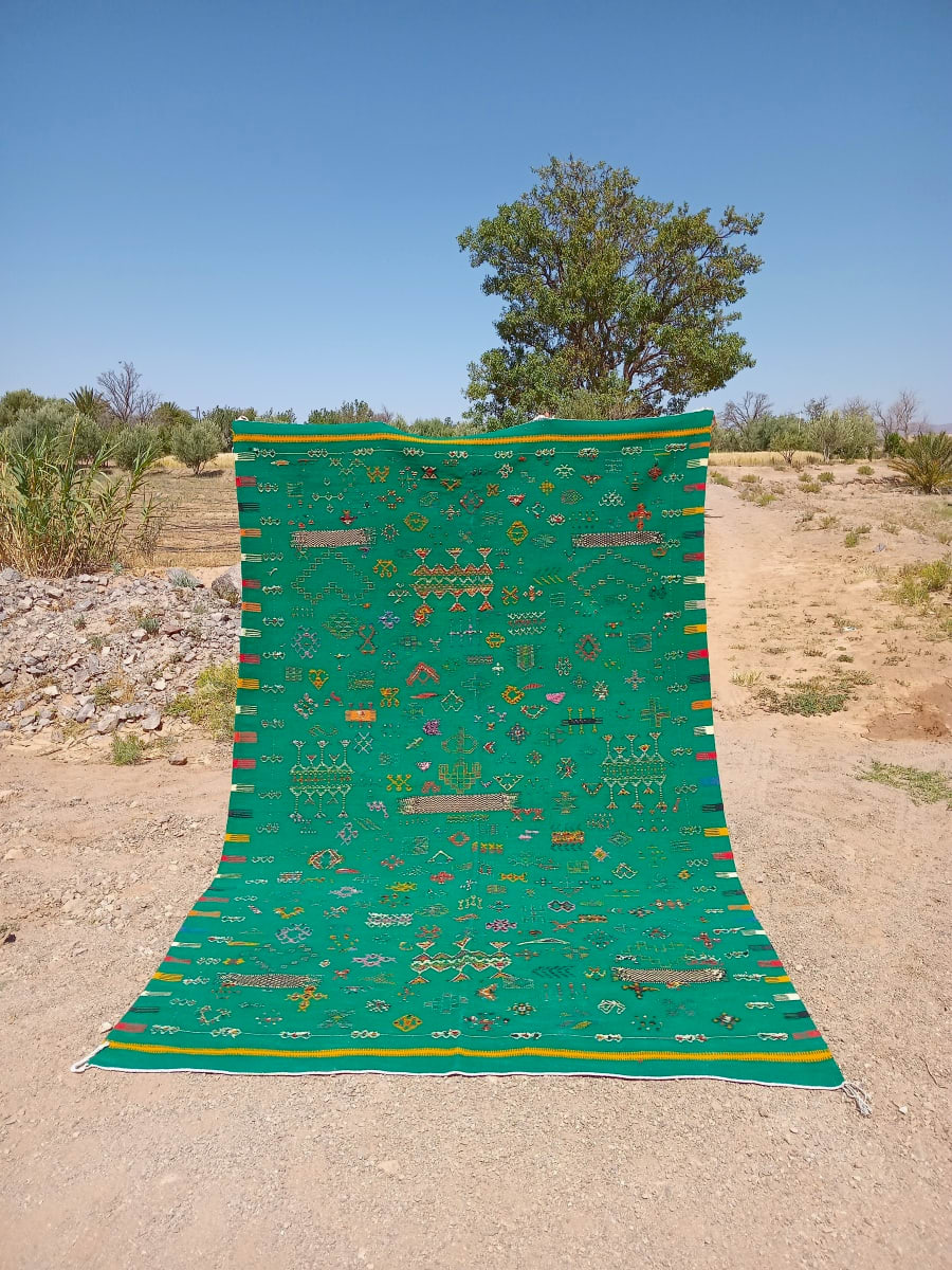 Handmade Moroccan Flatweave Rug