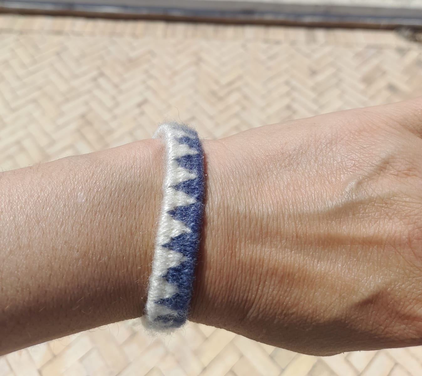  Flatweave  Grey, White Morocco