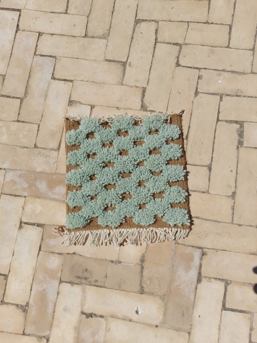  Rug   Green, Brown Morocco