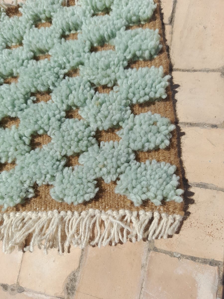  Rug   Green, Brown Morocco