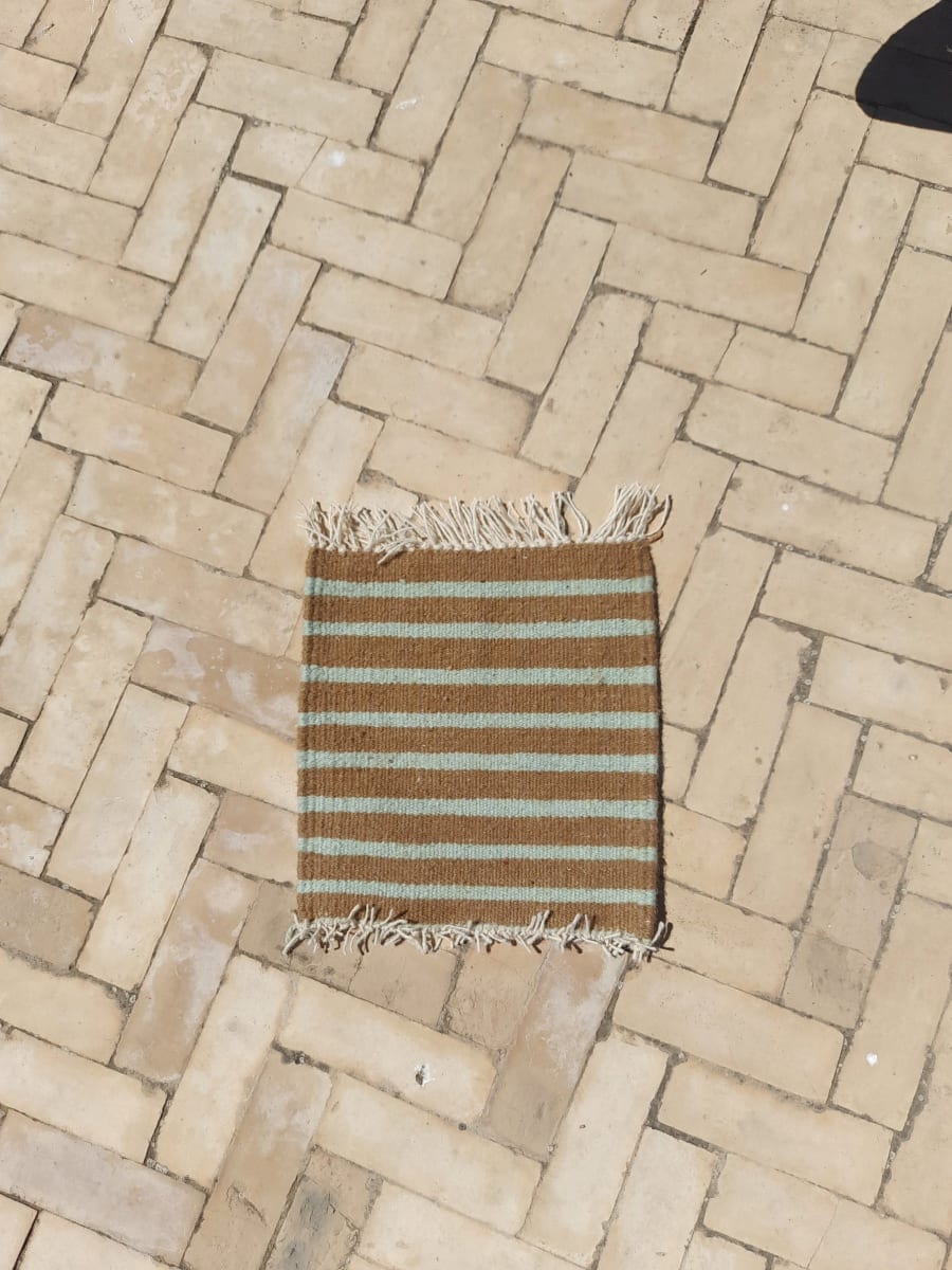  Flatweave  and  Green, Brown Morocco