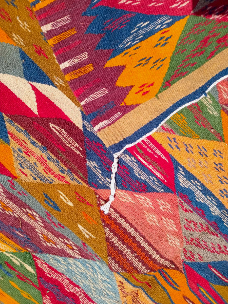 Handmade Moroccan Flatweave Rug