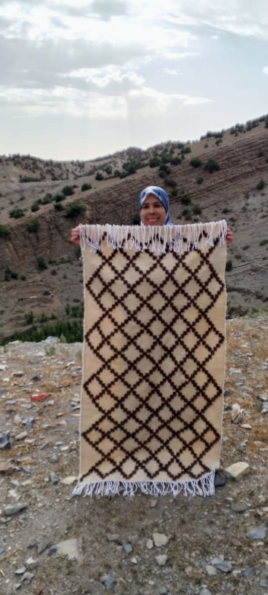  Pileknot rug  Brown, White Morocco