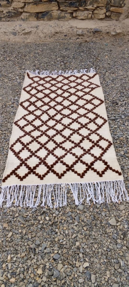  Pileknot rug  Brown, White Morocco