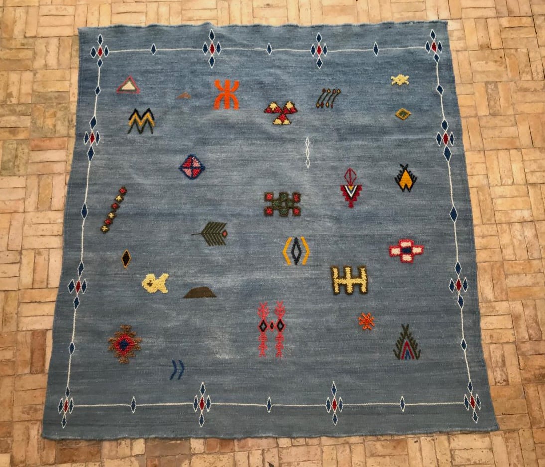 Flatweave and Pileknot rug