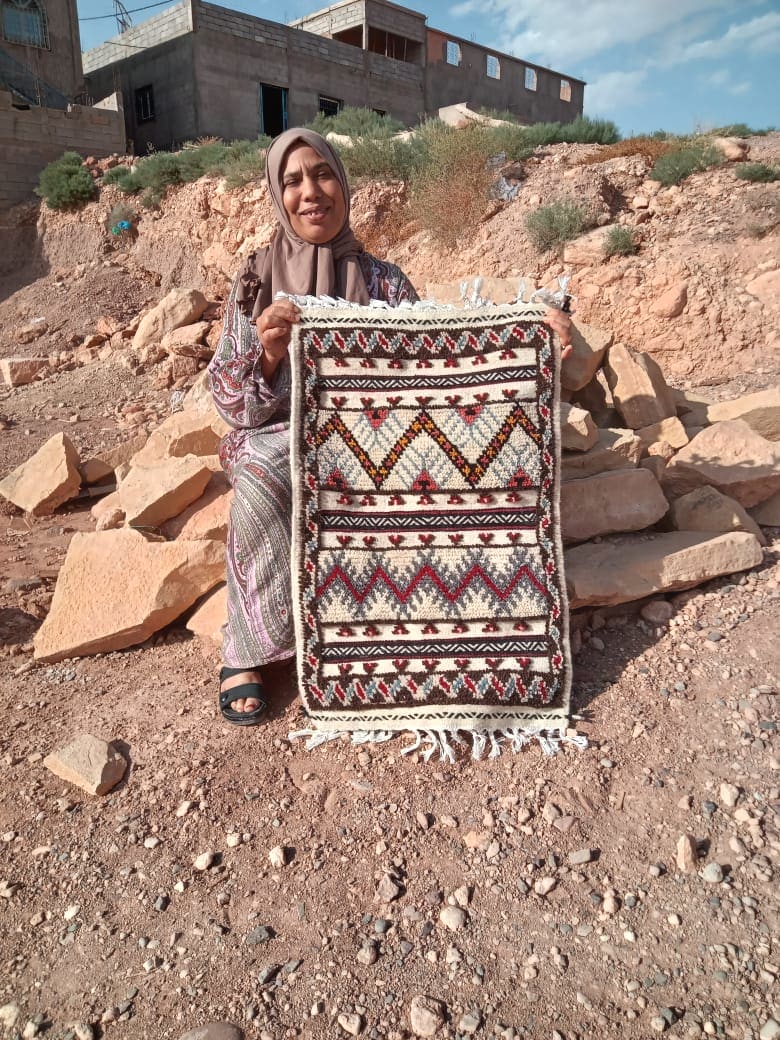 Flatweave and Pileknot rug