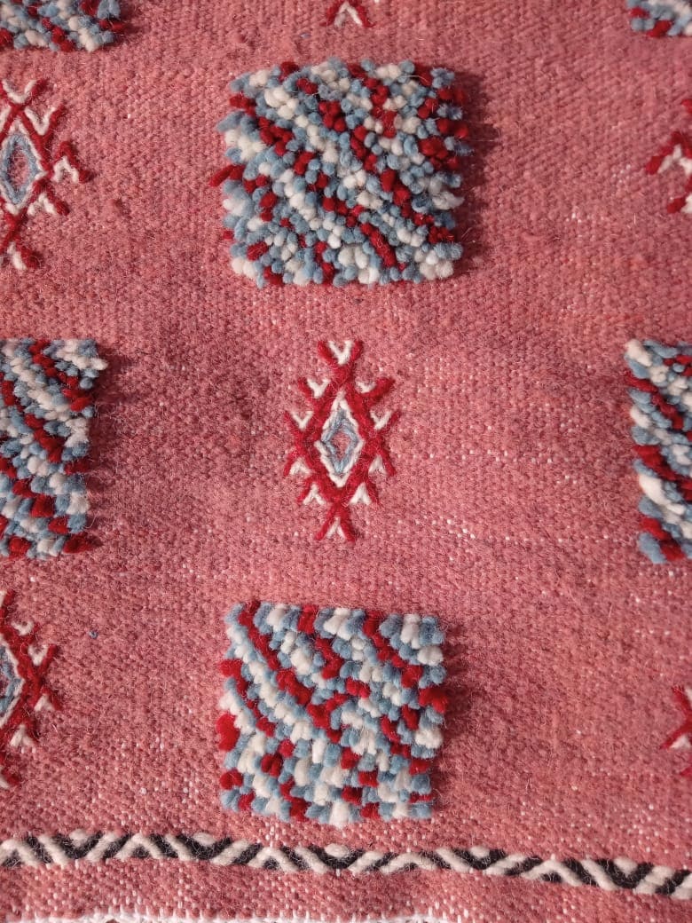 Flatweave and Pileknot rug