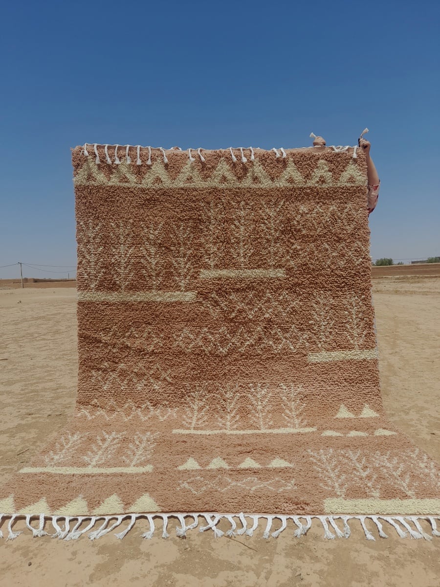  Rug   and  Pink, White Morocco