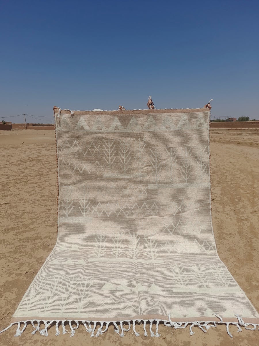  Rug   and  Pink, White Morocco