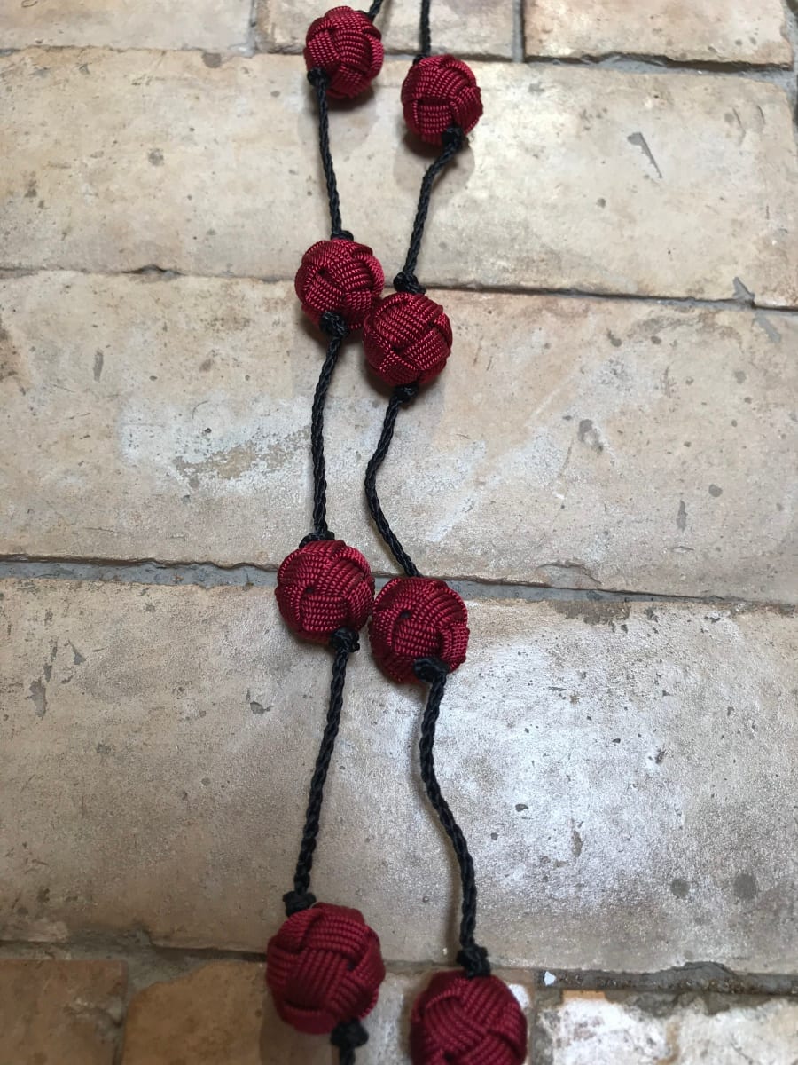  Necklace  Red, Black Morocco