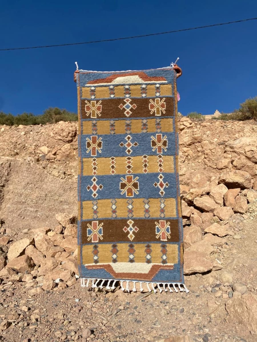 Flatweave and Pileknot rug