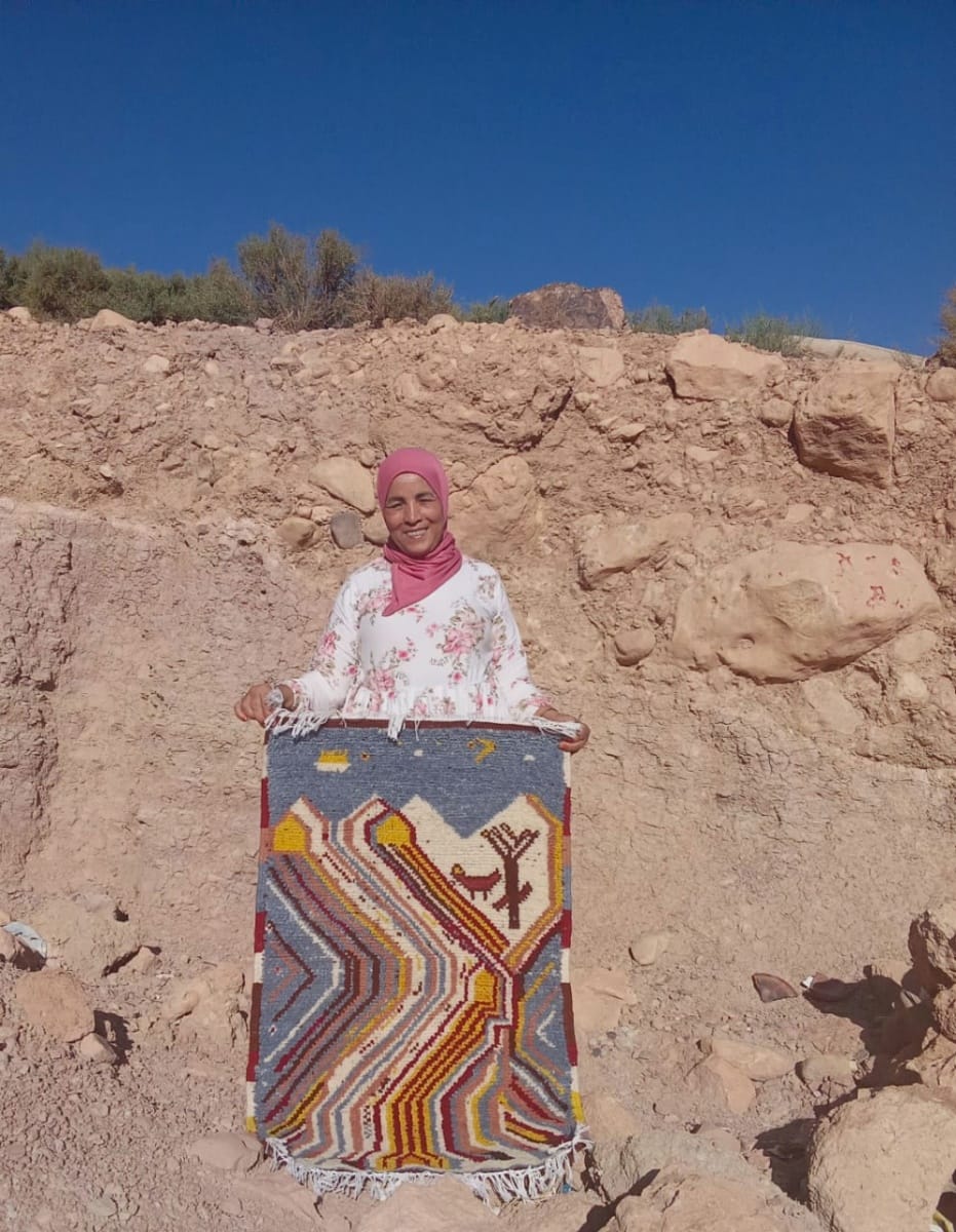  Zerbya Natural Wool Colored Morocco