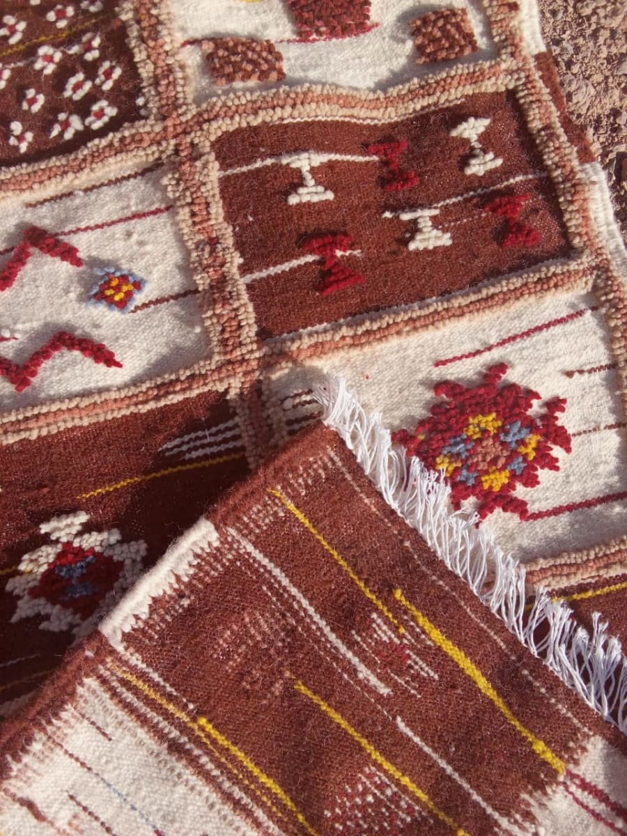 Flatweave and Pileknot rug