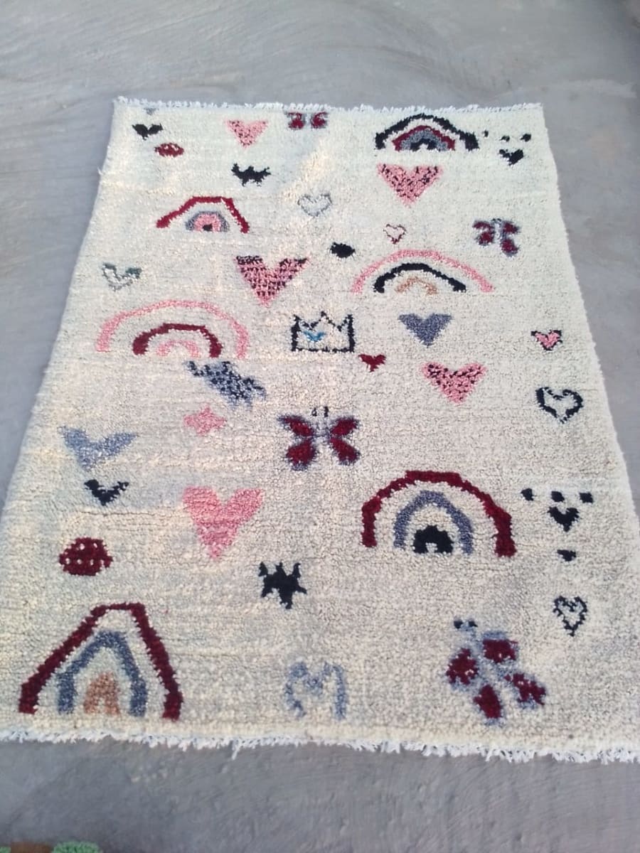  Pileknot rug  Colored Morocco