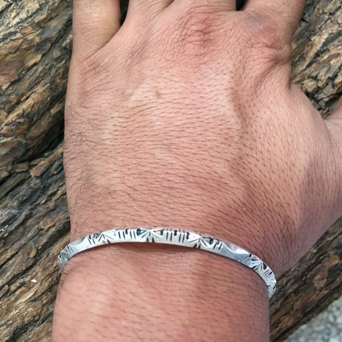  Bracelet 800 Tiznit Silver Black, White Morocco