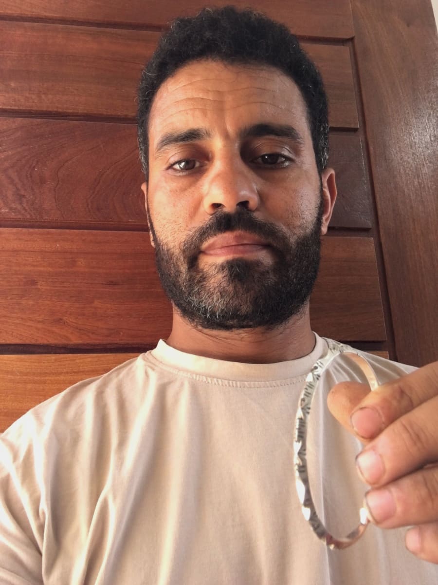  Bracelet 800 Tiznit Silver Black, White Morocco