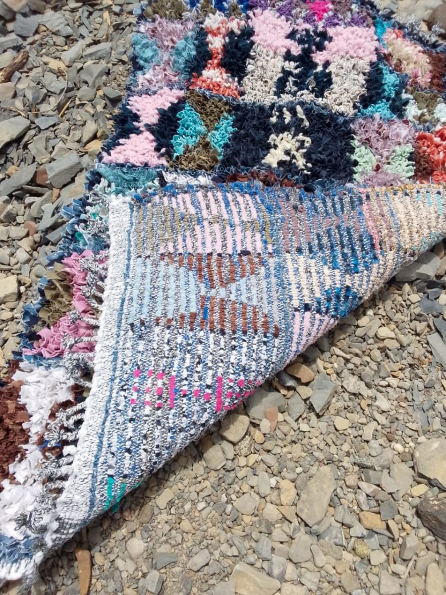  Boucherouite Cotton Thread Colored Morocco