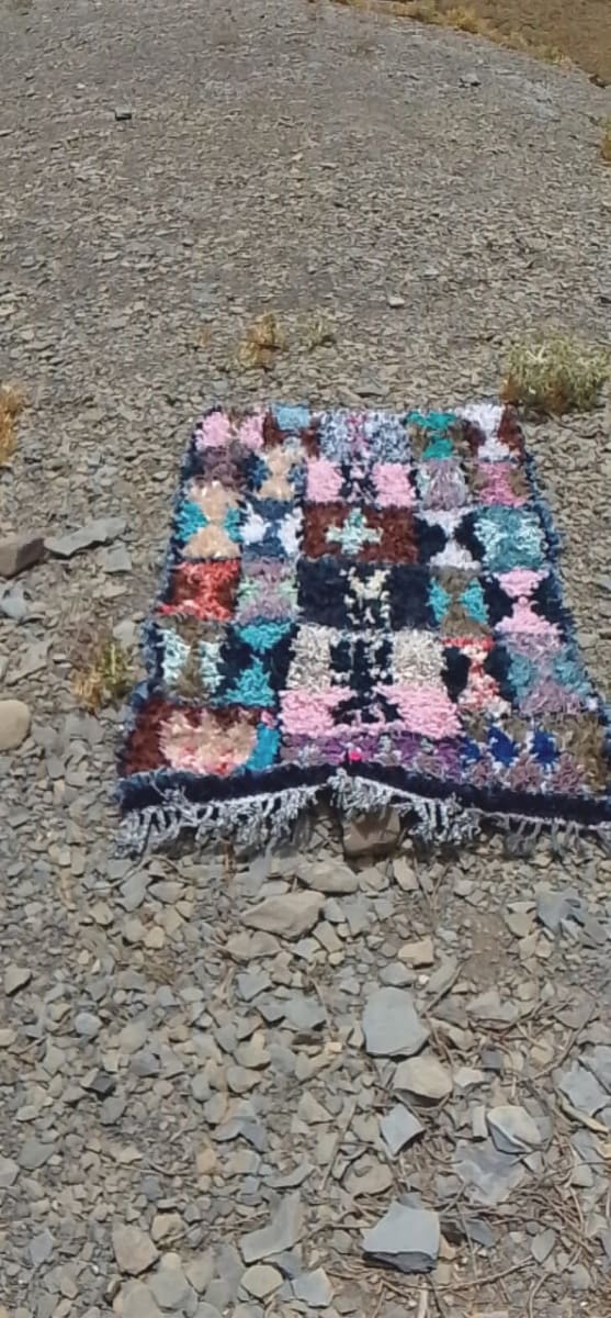  Boucherouite Cotton Thread Colored Morocco