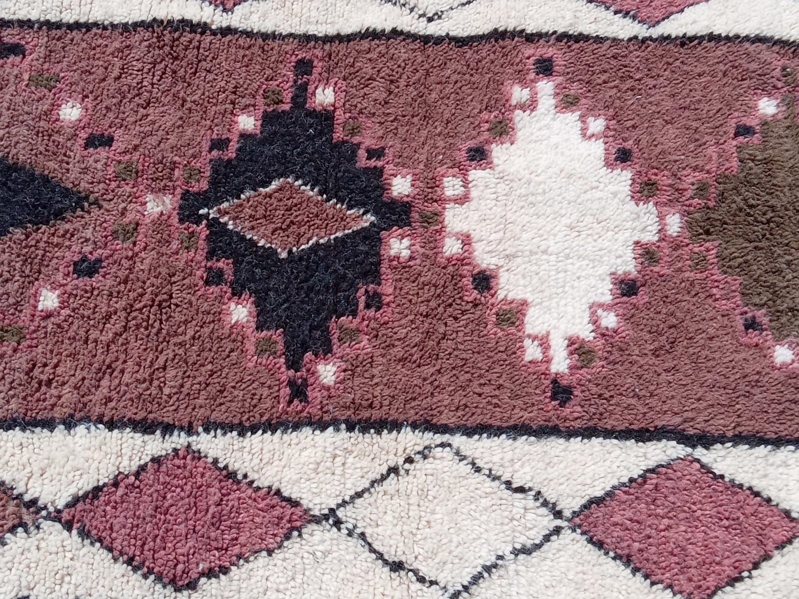  Beni Ourain Wool String and Wool Colored Morocco