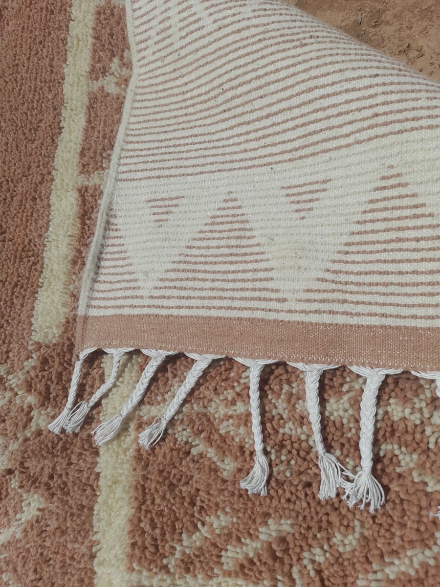  Rug   Pink, White Morocco