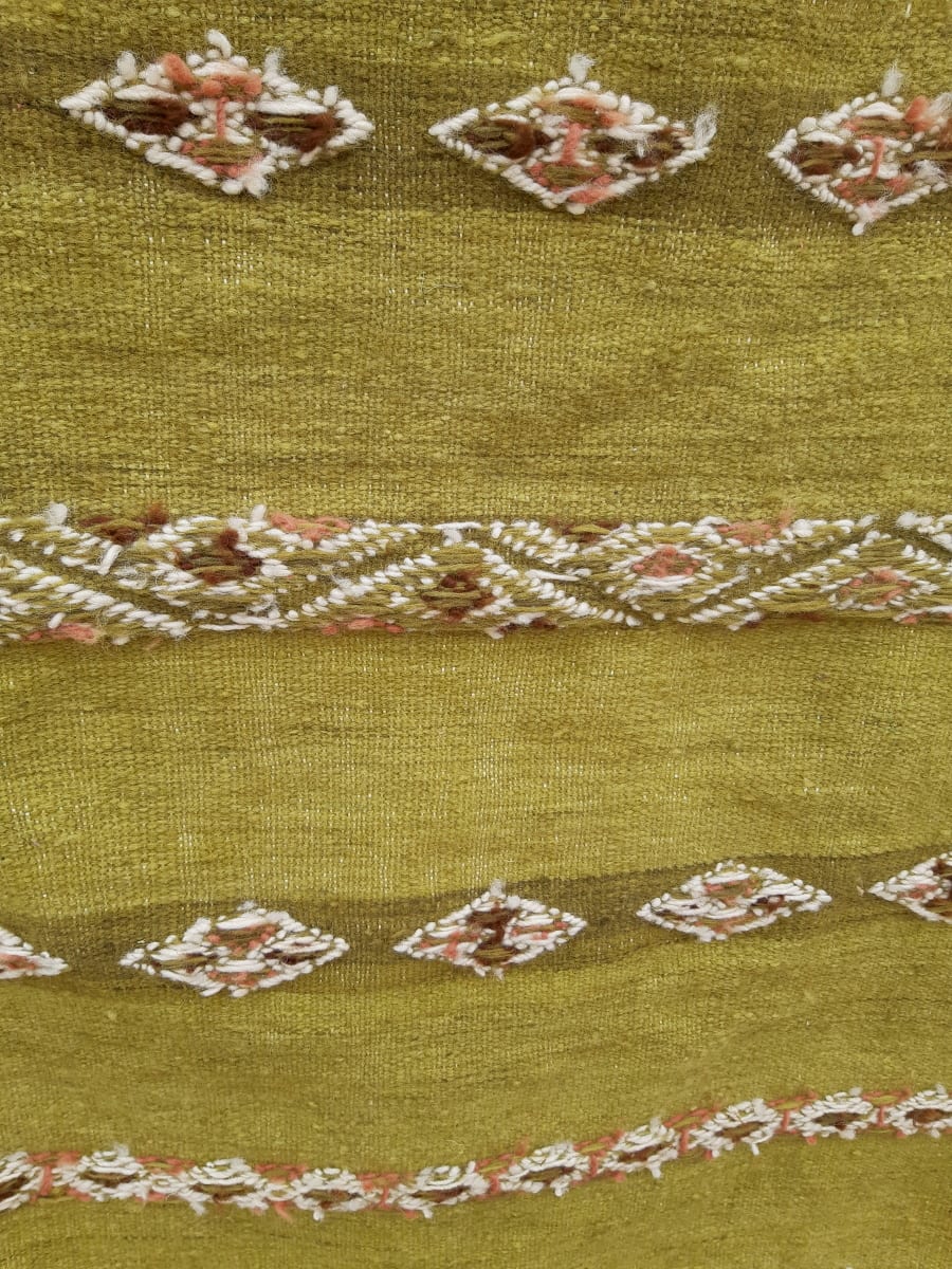  Hanbel Flatweave rug  Green, Brown Morocco