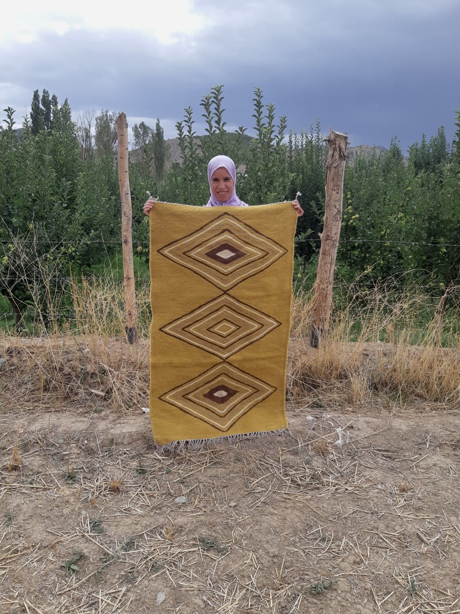  Woven Blanket  Colored Morocco