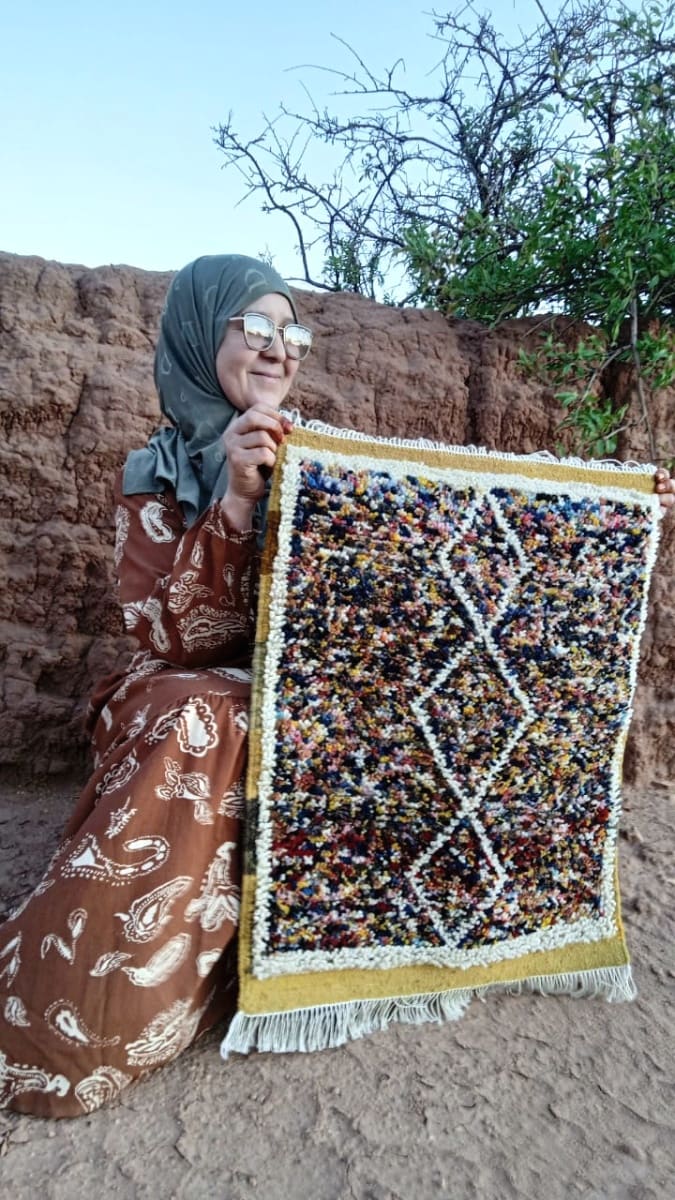  Zerbya Natural Wool Colored Morocco