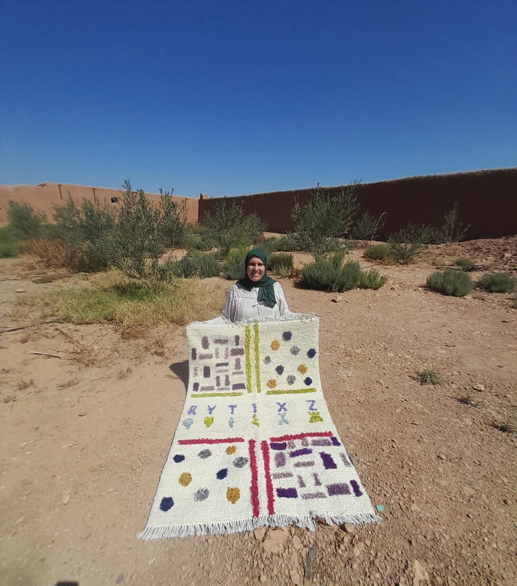  Rug  , , and  Colored Morocco