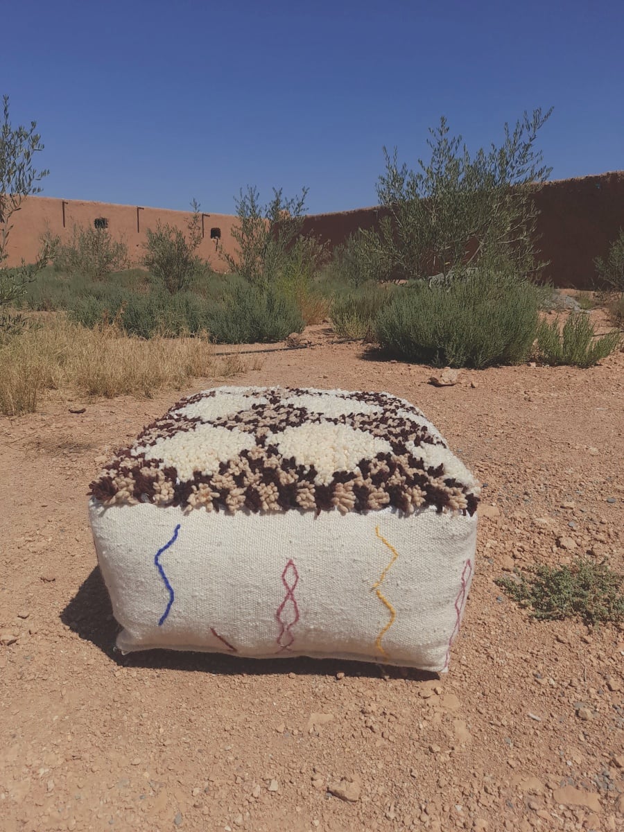  Pillow  and  Yellow, Brown Morocco