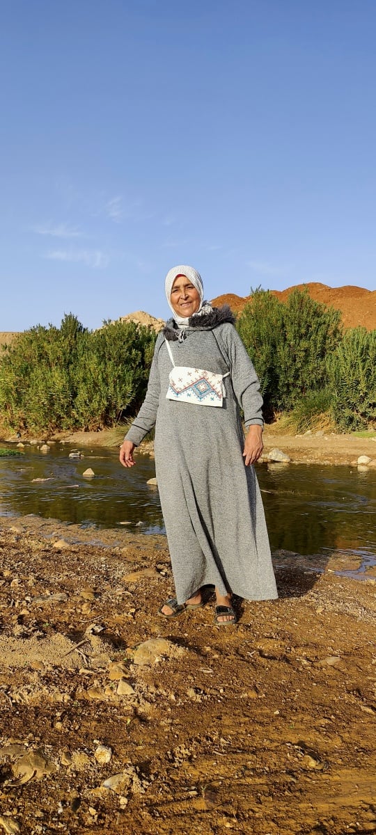  Emboidered wallet  Red, Blue Morocco