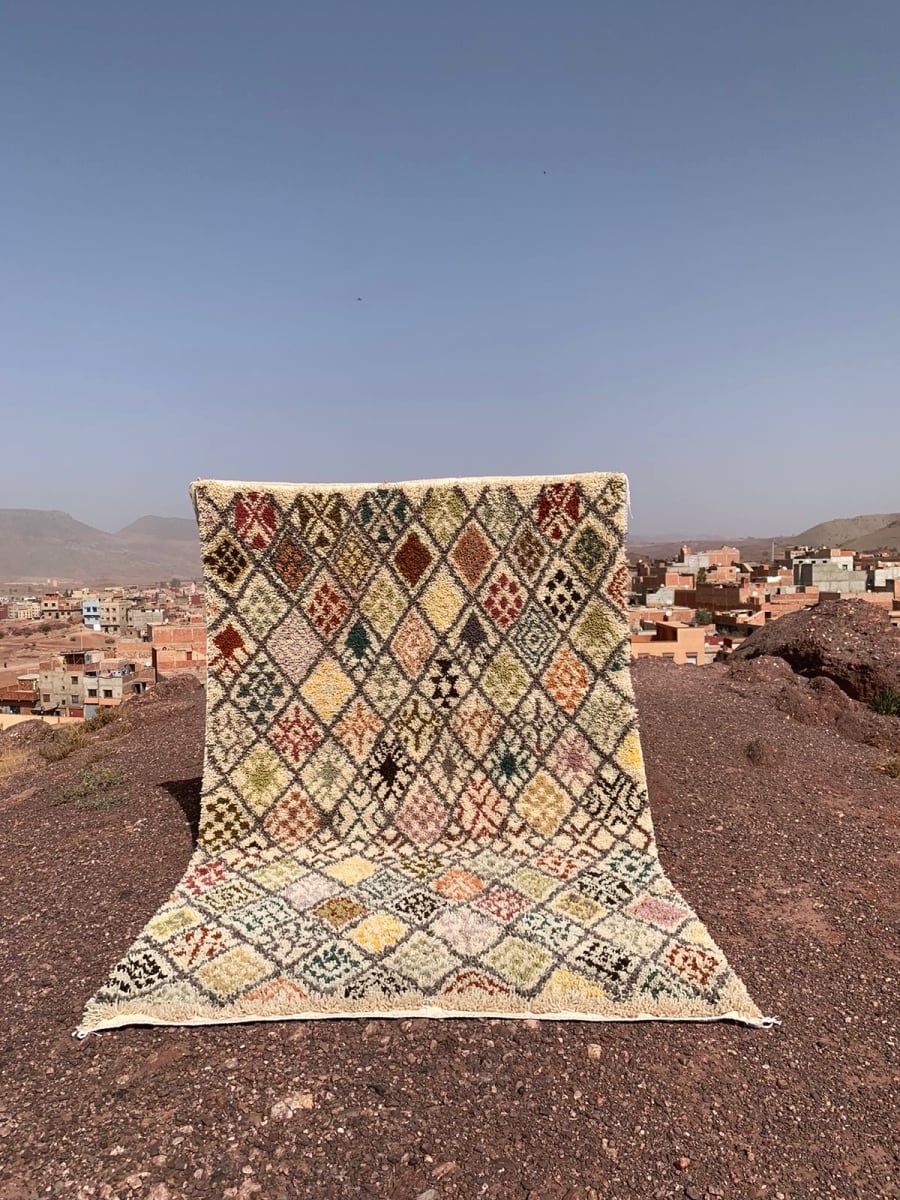  Beni Ourain Rug  Colored Morocco