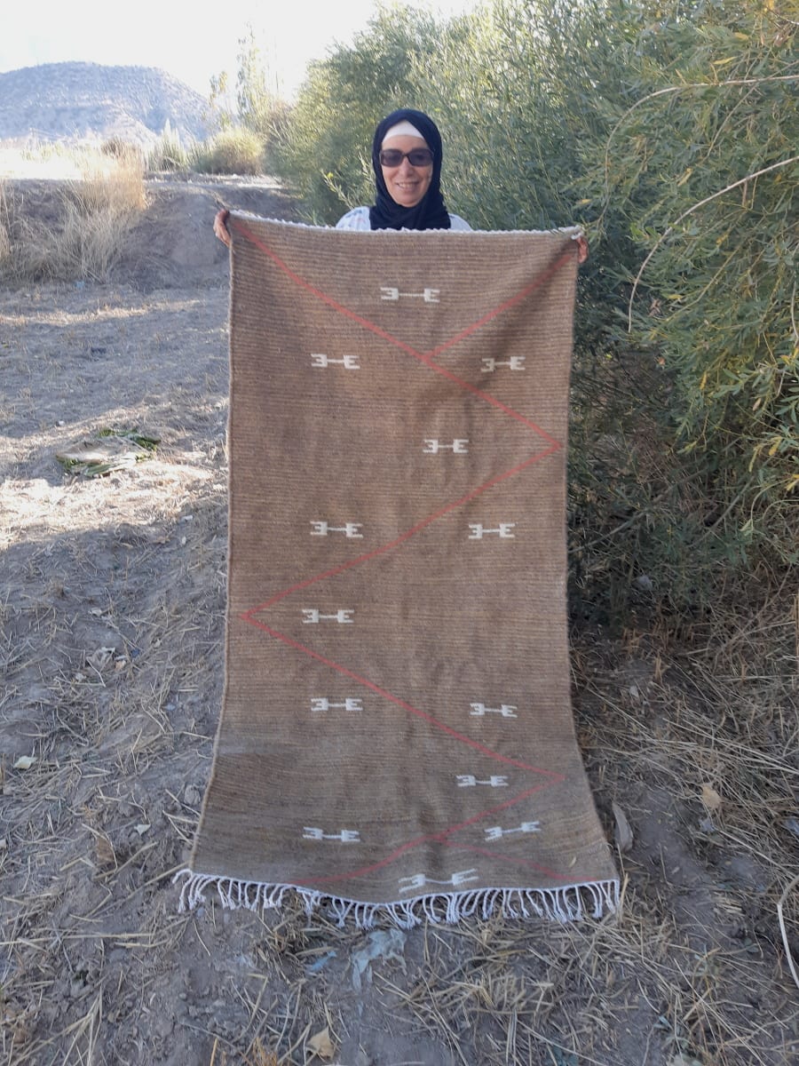  Woven Blanket  Colored Morocco