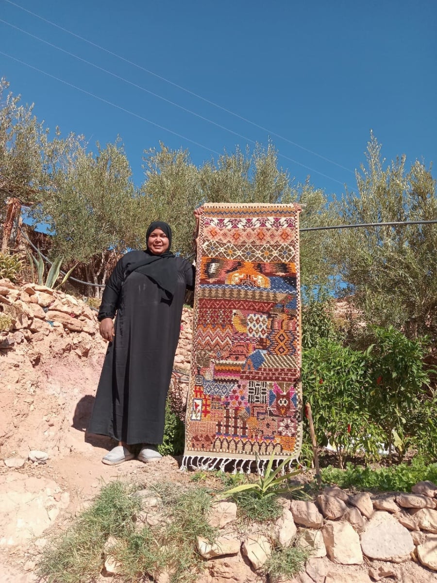  Zerbya Natural Wool Colored Morocco