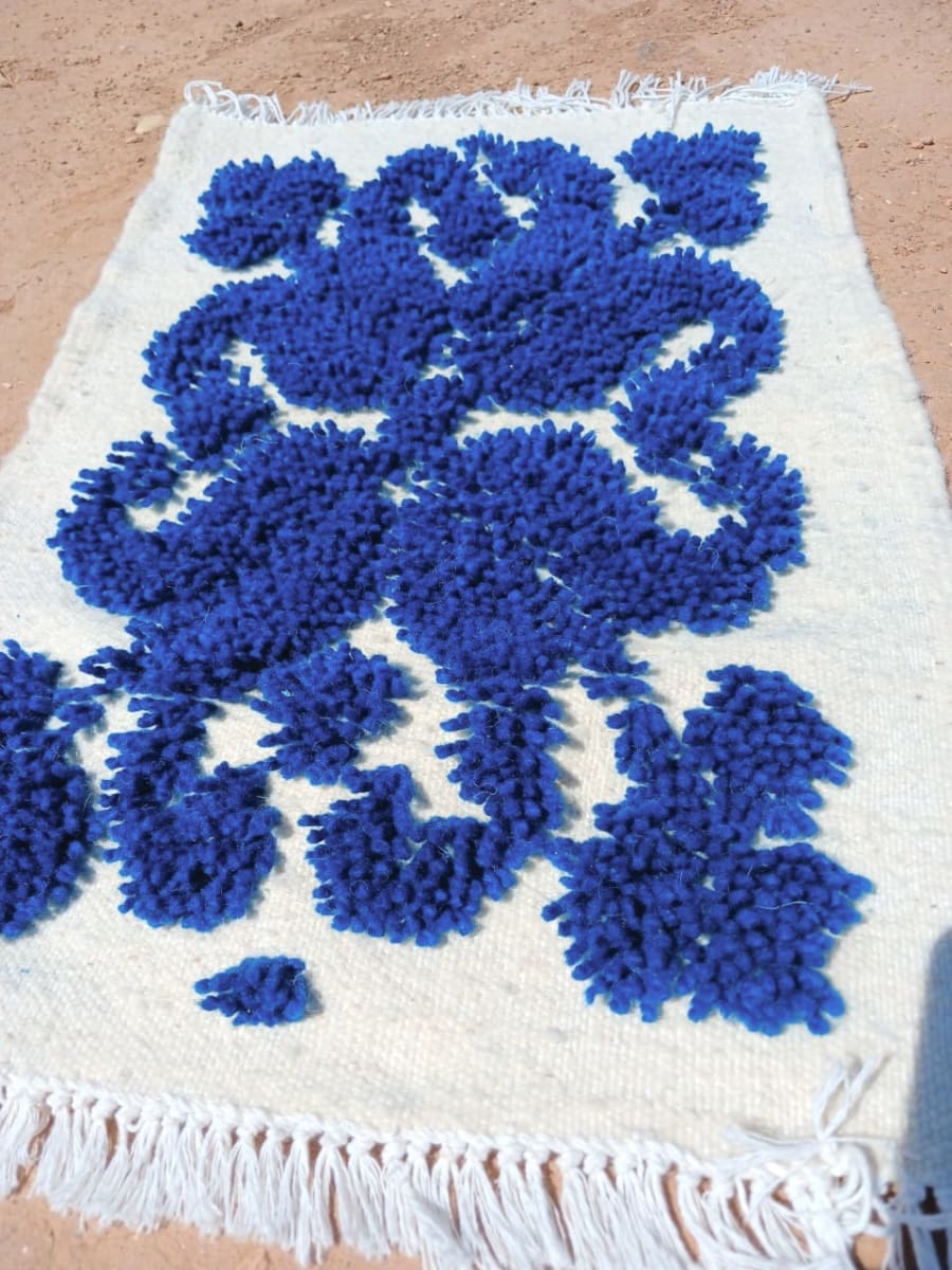  Rug   and  Blue, White Morocco