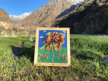 Handmade pileknot rug