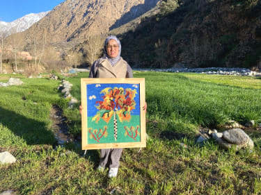 Handmade pileknot rug