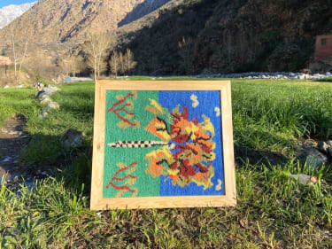 Handmade pileknot rug