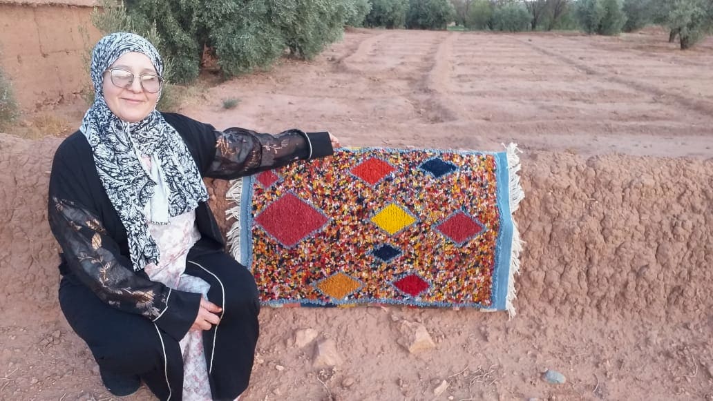  Zerbya Natural Wool Colored Morocco