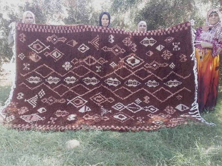  Pileknot rug Wool thread and Wool Warp  Morocco