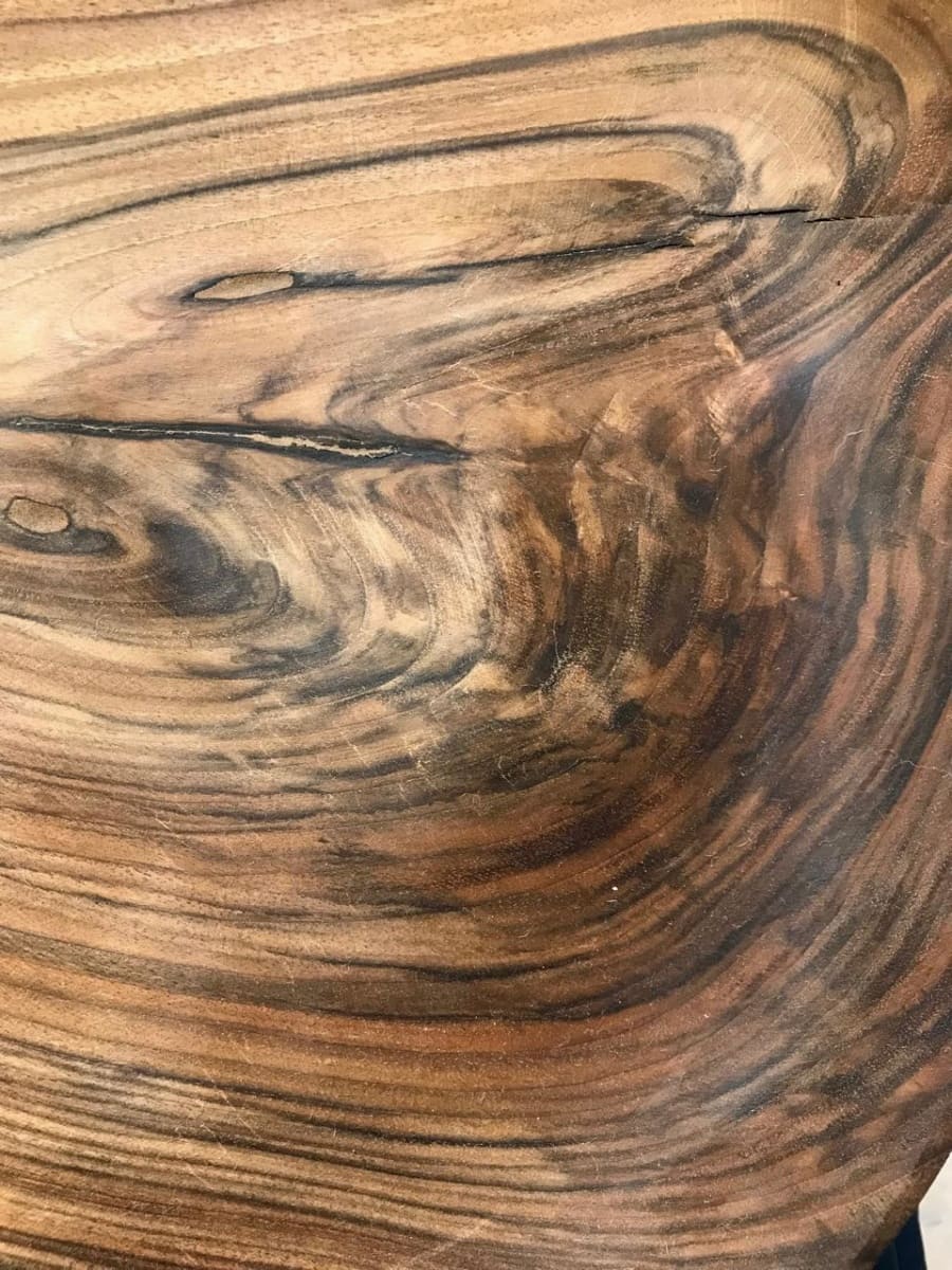  Serving Tray Walnut Wood Brown Morocco