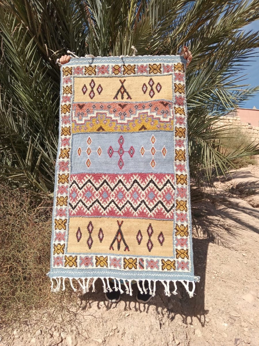 Flatweave and Pileknot rug