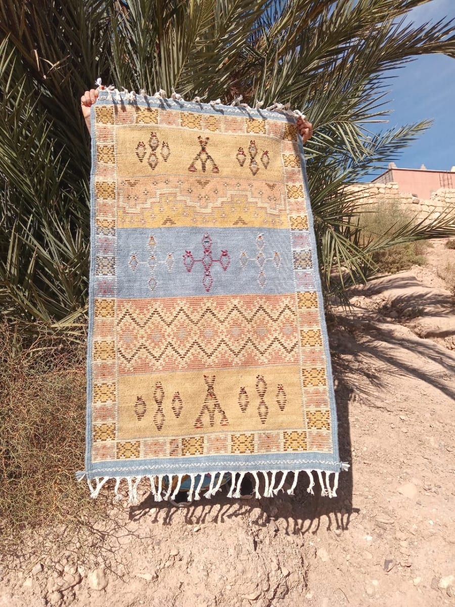 Flatweave and Pileknot rug