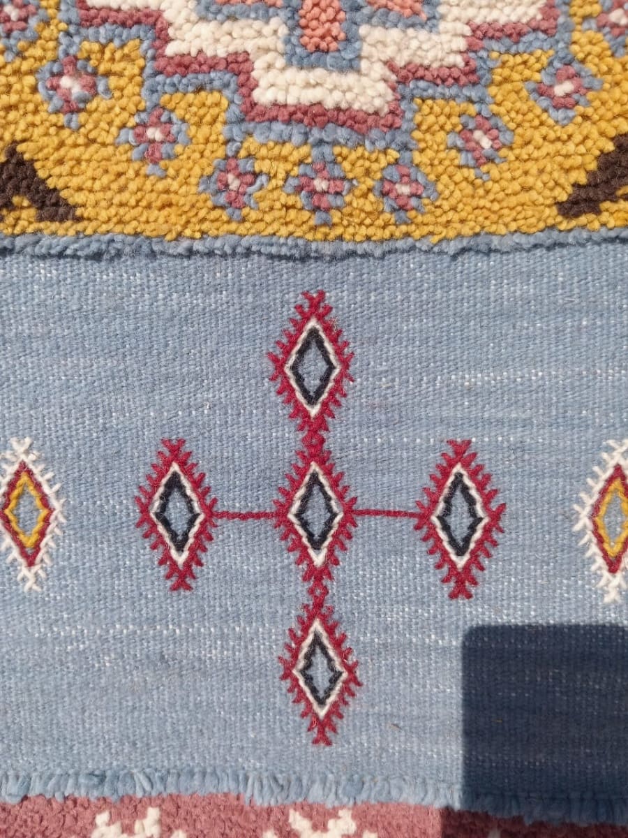 Flatweave and Pileknot rug