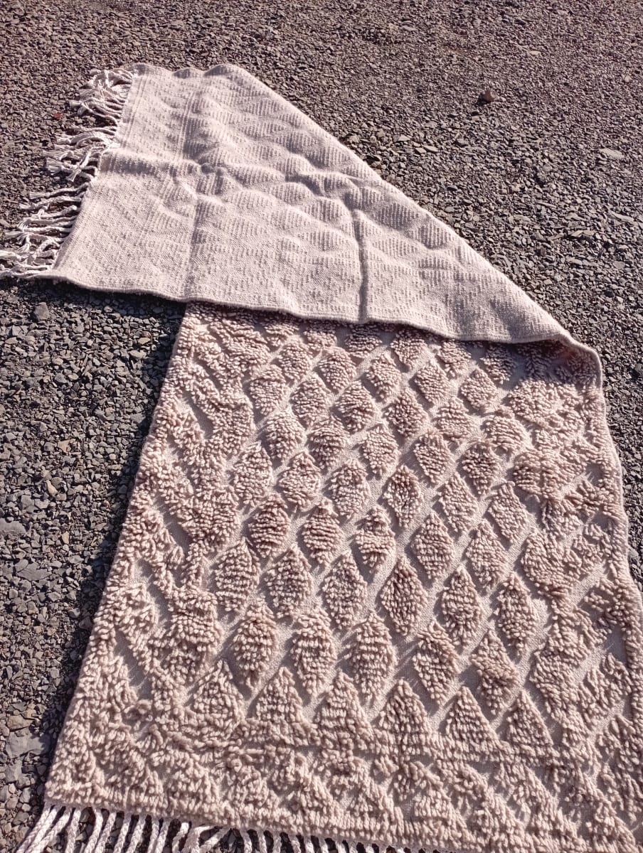  Beni-Ourain Cotton Thread White Morocco